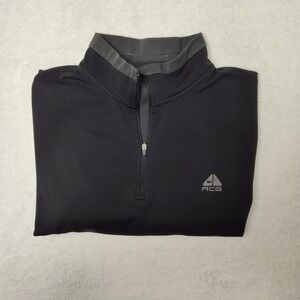 Nike ACG Pullover Mens XL Black NikeFIT DRY 1/4 Zip Long Sleeve Running Hiking